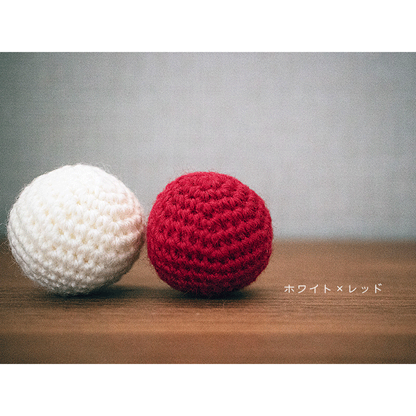 おもちゃ] オーガニックウールのニットボール 2個入り【necono】 – 猫