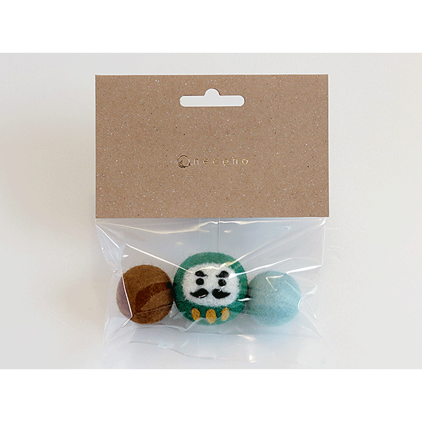 おもちゃ] だるま&コロコロボールのおもちゃ 3個入り【necono】 – 猫の