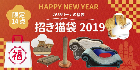 招き猫袋2019 残り3点！ 1月25日（金）で終了です。