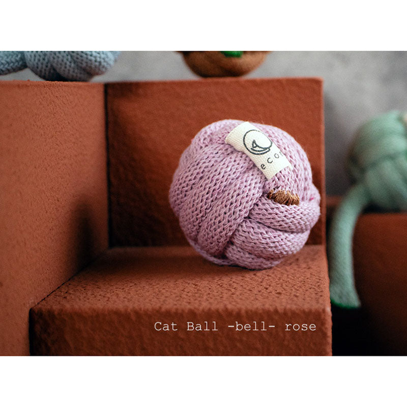 COTON Cat Ball -bell- rose