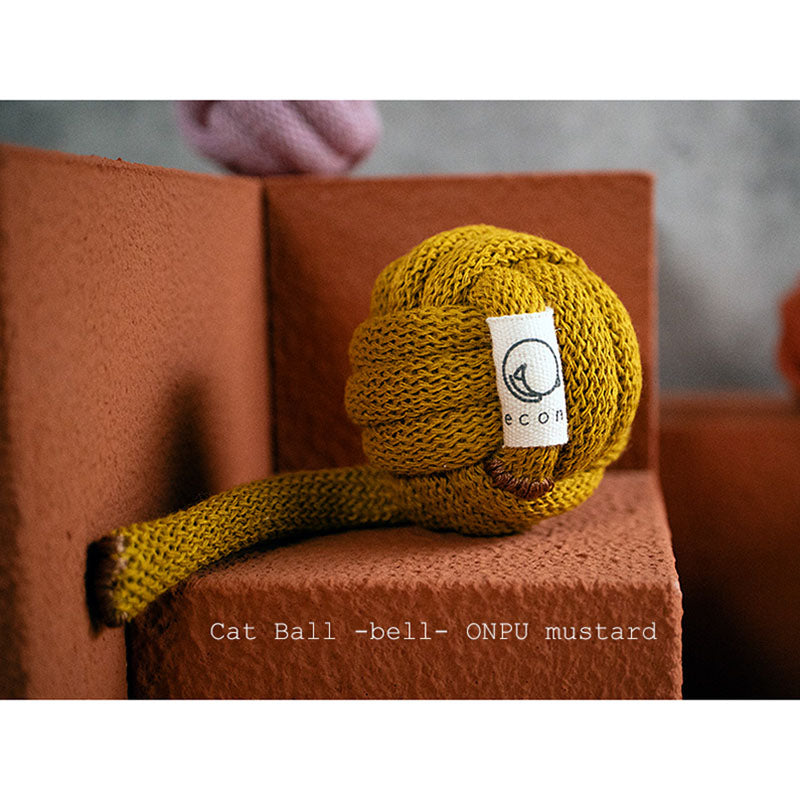 COTON Cat Ball -bell- ONPU mustard