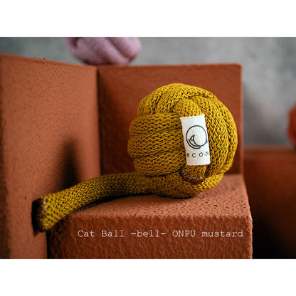 COTON Cat Ball -bell- ONPU mustard